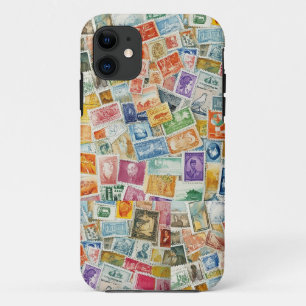 郵便切手水彩 iPhone 11 ケース