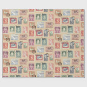 郵便切手 ラッピングペーパー (フラット)