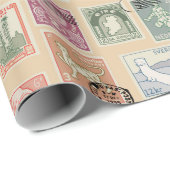 郵便切手 ラッピングペーパー (ロールコーナー)