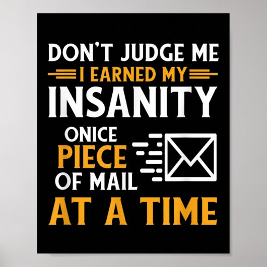 郵便労おもしろい働者宅配便引用文 ポスター (正面)