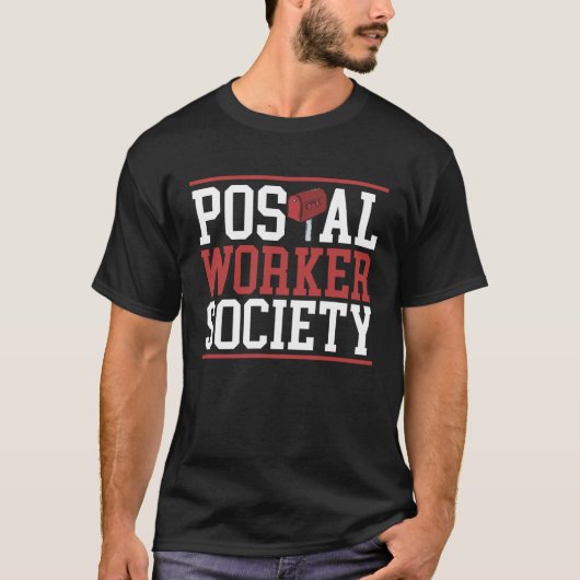 郵便労働者協会郵便配達郵便Esco Tシャツ (正面)