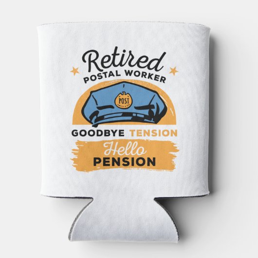 郵便労働者退職バイテンションHello Pension 缶クーラー (裏面)