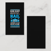 郵便労働者退職者郵便退職した係 名刺 (正面/裏面)