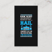 郵便労働者退職者郵便退職した係 名刺 (正面)