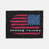 郵便労誇りを持った働者郵便局米国郵便局員Mem フリースブランケット (正面(横))