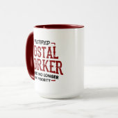 郵便労退職した働者が優先から外れた場合 マグカップ (正面左)