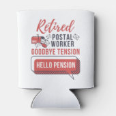 郵便労退職した働者のおもしろい退職 缶クーラー (裏面)