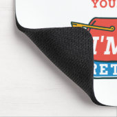 郵便労退職した働者のカスタム退職 マウスパッド (コーナー)