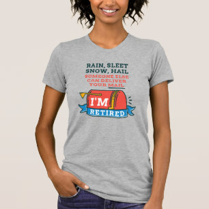 郵便労退職した働者のカスタム退職 Tシャツ