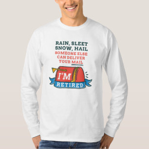 郵便労退職した働者のカスタム退職 Tシャツ