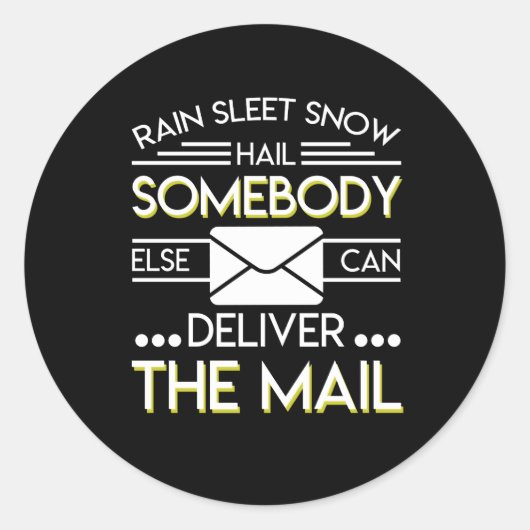 郵便労退職した働者のメール配信 ラウンドシール (正面)