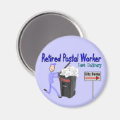 郵便労退職した働者の最終搬送 マグネット (正面/裏面)