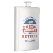 郵便労退職した働者の退職おもしろいFl フラスク (右)