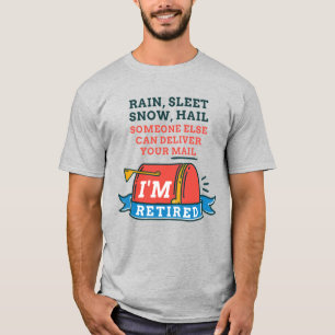 郵便労退職した働者の退職 Tシャツ
