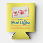 郵便労退職した働者の郵便退職パーティー缶 缶クーラー (正面)