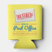 郵便労退職した働者の郵便退職パーティー缶 缶クーラー (裏面)