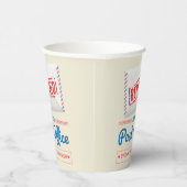 郵便労退職した働者の郵便退職パーティー 紙コップ (右)