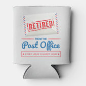 郵便労退職した働者の郵便退職パーティー 缶クーラー (正面)