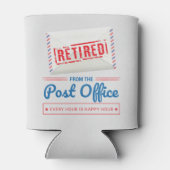 郵便労退職した働者の郵便退職パーティー 缶クーラー (裏面)