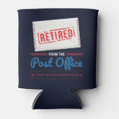 郵便労退職した働者の郵便退職パーティー 缶クーラー (正面)