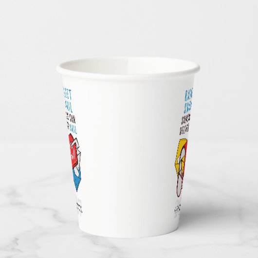 郵便労退職した働者マイレマン私は退職したカスタム 紙コップ (左)