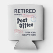 郵便労退職した働者メールマン同僚の退職 缶クーラー (裏面)