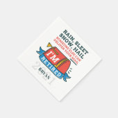 郵便労退職した働者メールマン退職カスタム スタンダードカクテルナプキン (角)