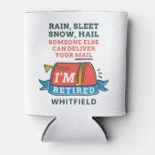 郵便労退職した働者メールマン退職カスタム 缶クーラー (正面)