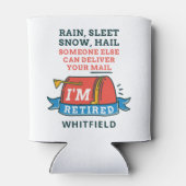 郵便労退職した働者メールマン退職カスタム 缶クーラー (裏面)