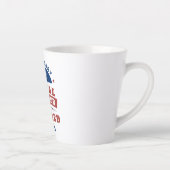 郵便労退職した働者メールマン退職記念 カフェラテマグ (右)