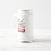 郵便労退職した働者メールマン退職金 ビールジョッキ (正面左)