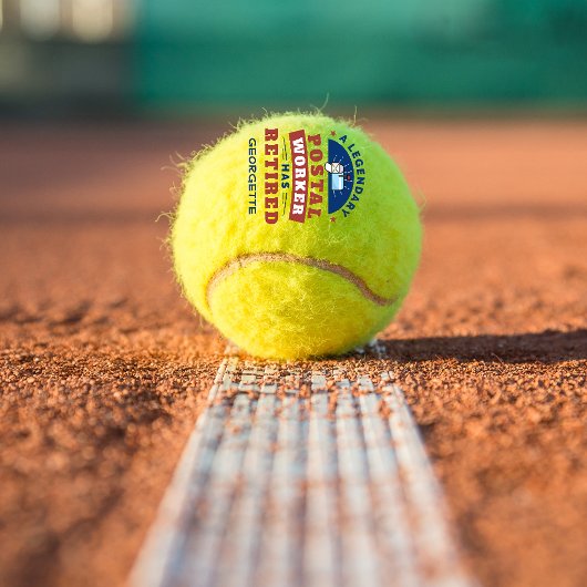 郵便労退職した働者外勤パーソナライズされた テニスボール