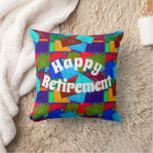 郵便労退職した働者文字デザイン クッション (ブランケット)