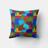 郵便労退職した働者文字デザイン クッション (裏面)