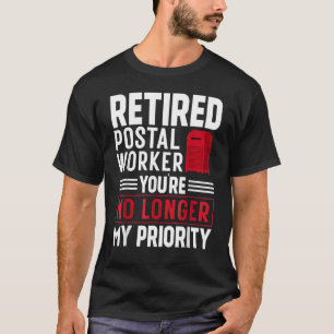 郵便労退職した働者退職パーティーあり Tシャツ