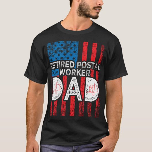 郵便労退職した働者退職者退職D Tシャツ (正面)