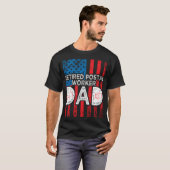 郵便労退職した働者退職者退職D Tシャツ (正面フル)
