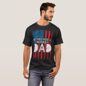郵便労退職した働者退職者退職D Tシャツ (正面フル)