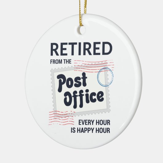 郵便労退職した働者退職郵便局者退職金保管庫 セラミックオーナメント (左)