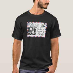 郵便労退職した働者退職郵便局退職者 Tシャツ