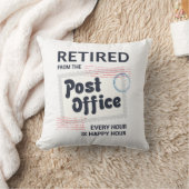 郵便労退職した働者退職郵便配達人おもしろい クッション (ブランケット)