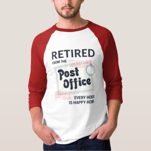 郵便労退職した働者退職郵便配達人おもしろい Tシャツ