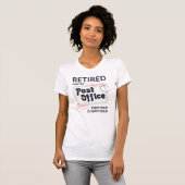 郵便労退職した働者退職郵便配達人ノベルティ Tシャツ (正面フル)