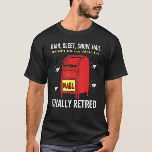 郵便労退職した働者退職郵便配達人2 Tシャツ (正面)