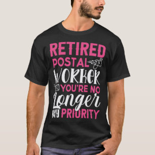 郵便労退職した働者退職郵便配達人 Tシャツ