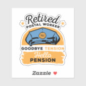 郵便労退職した働者郵便運送業者の退職 シール (シート)