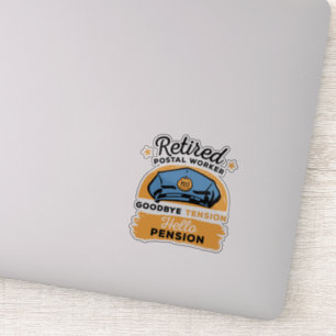郵便労退職した働者郵便運送業者の退職 シール