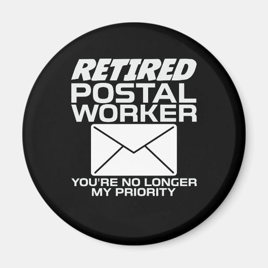 郵便労退職した働者郵便運送業者の退職 マグネット (正面)