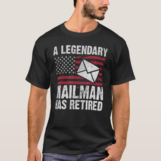 郵便労退職した働者郵便配達人および郵便運送業者の退職者 Tシャツ (正面)