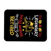 郵便労退職した働者郵便配達人退職金 マグネット (横)